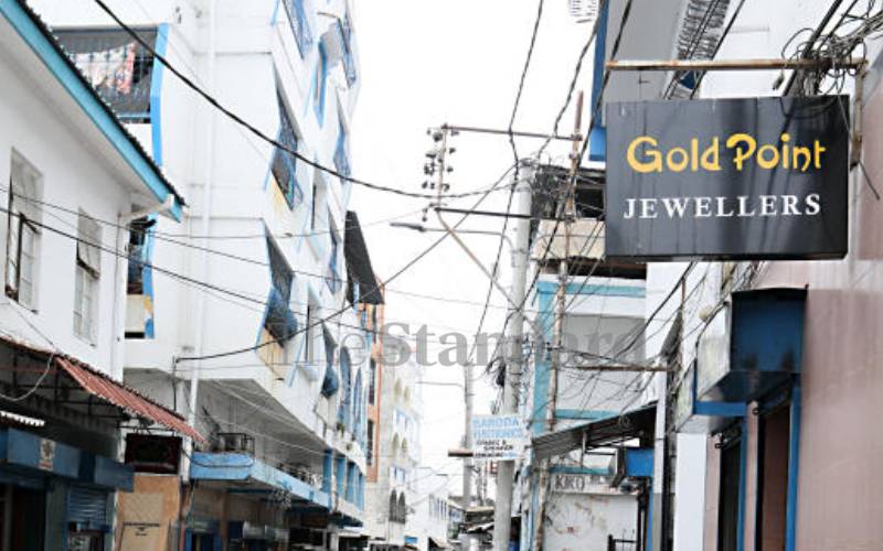 Old Kilindini road known for gold jewellery slowly losing its glitter