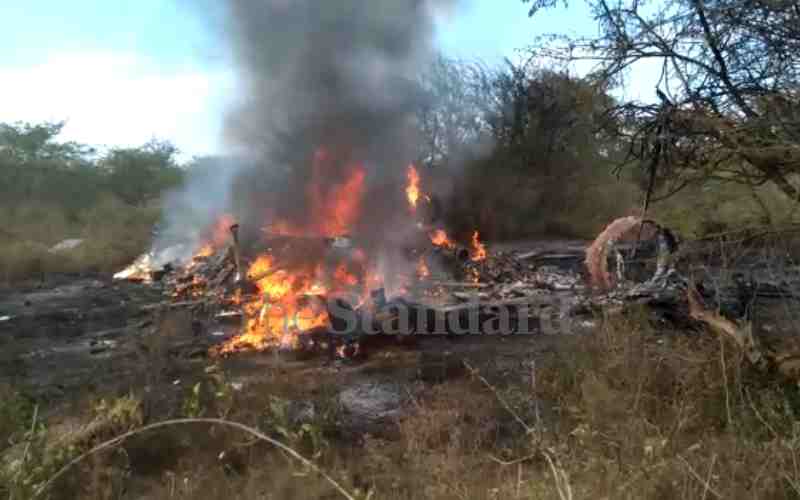 KDF chopper crash PHOTOS - The Standard