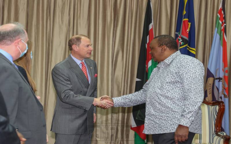 President Kenyatta Holds Talks with His Royal Highness Prince Edward