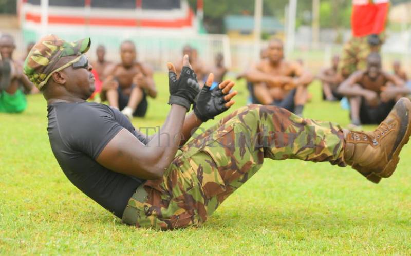 KDF recruitment paces 