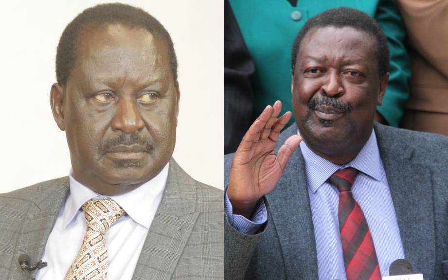 Raila, Mudavadi face-off over purge against Ruto allies