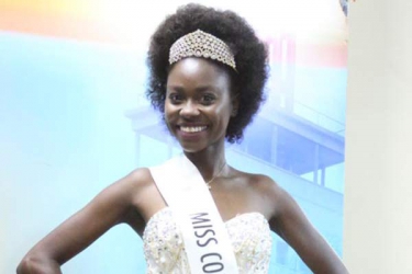 Reigning Miss Eco Universe in Kenya for pageant
