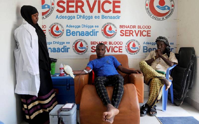 Somali doctors open war-scarred nation's only public blood bank