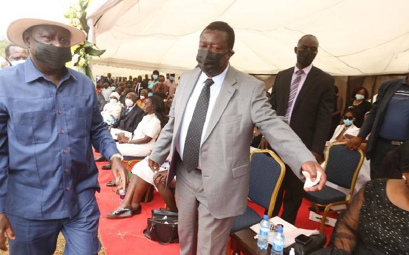 Sorry you are not welcome: ANC tells Raila ahead of Mudavadi's big day