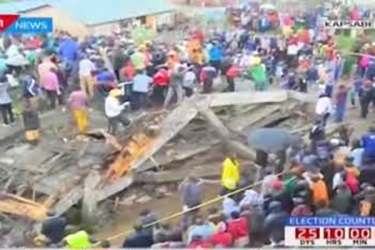 Three-storey building collapses in Kapsabet