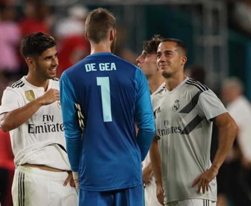 Asensio troll De Gea by calling him ‘Karius’ before Real Madrid v United pre-season friendly