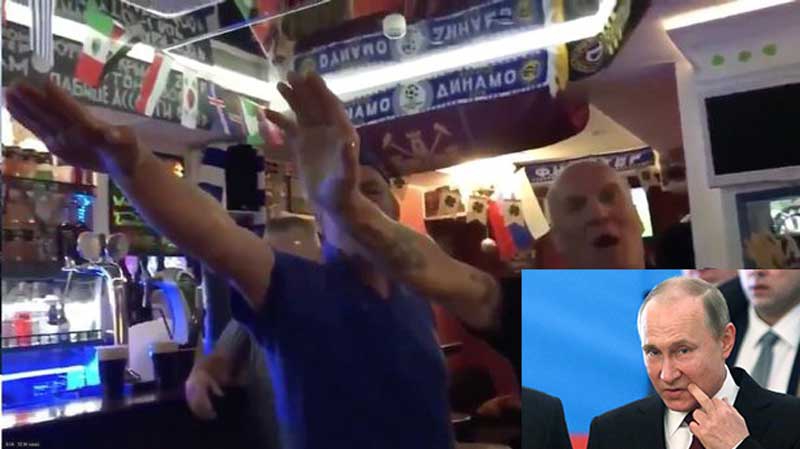 England fans filmed performing Nazi salutes, risk facing wrath of Russians