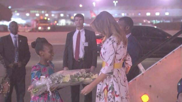 Melania Trump arrives in Kenya