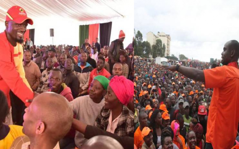 Raila, Ruto face-off in major last minute separate rallies in Kibra