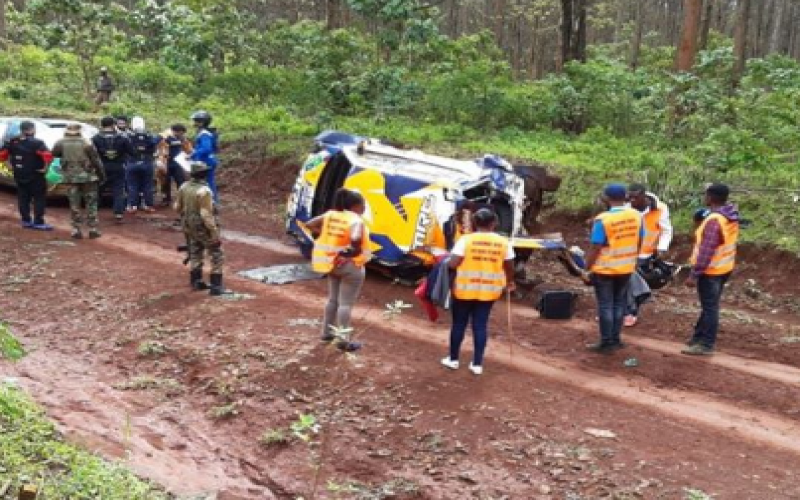 State of Manvir Bayran after KCB Meru Rally crash