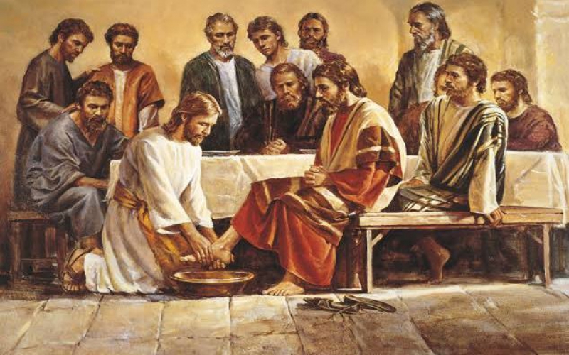 Washing the feet of Judas