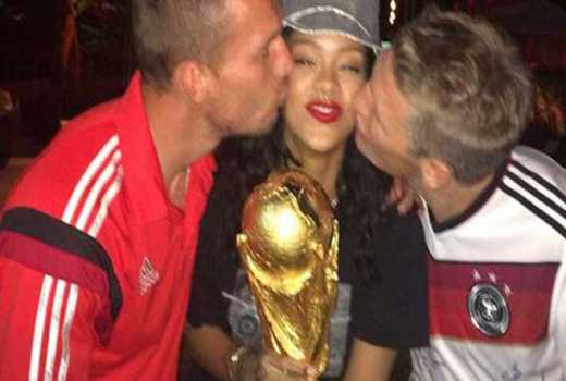 When American pop star Rihanna defied all odds and touched, kissed and toyed with the World Cup trophy