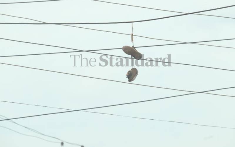 Ever spotted shoes dangling from power lines?