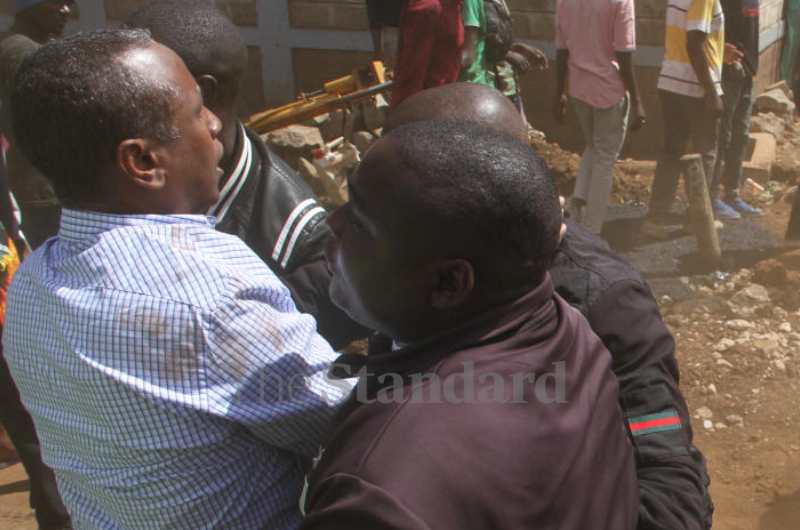 Residents took to the streets over land grabbing  