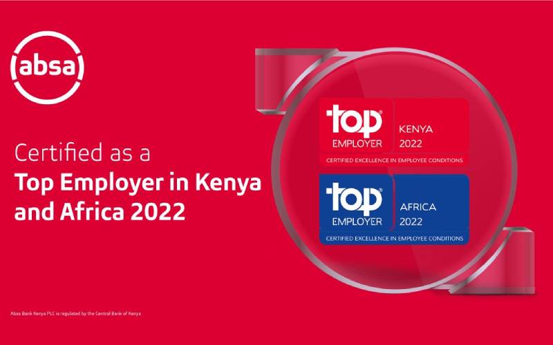 Absa Bank wins global accolade as top employer in Kenya and Africa in 2022