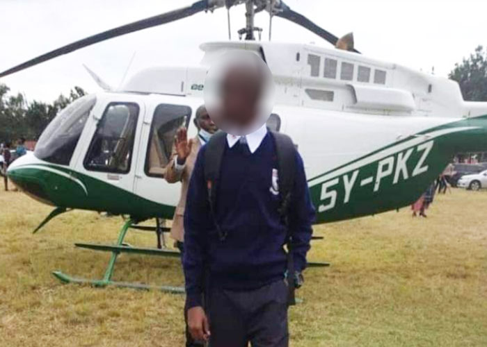 Fact Check: Did ‘rich’ parent take Form One boy to Maranda High School in a helicopter?