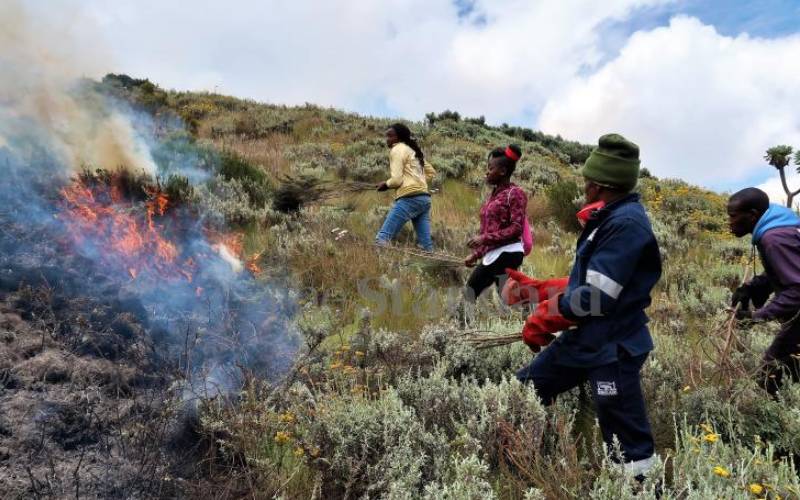Aberdare ranges fire is completely suppressed. 
