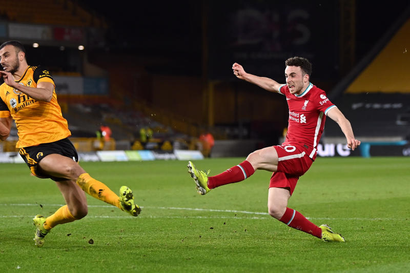Jota strikes as Liverpool beat Wolves to stay in top-four hunt