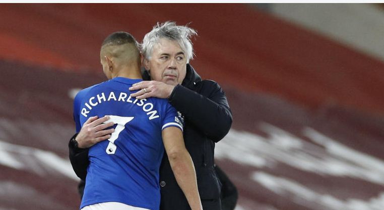 Premier League top-four finish would be a dream for Everton, says Ancelotti