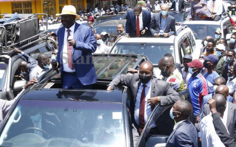 Raila launches roadmap to house on the hill ‘through the mountain’