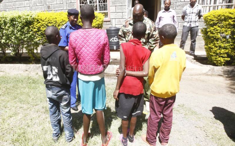 Rescued children stranded