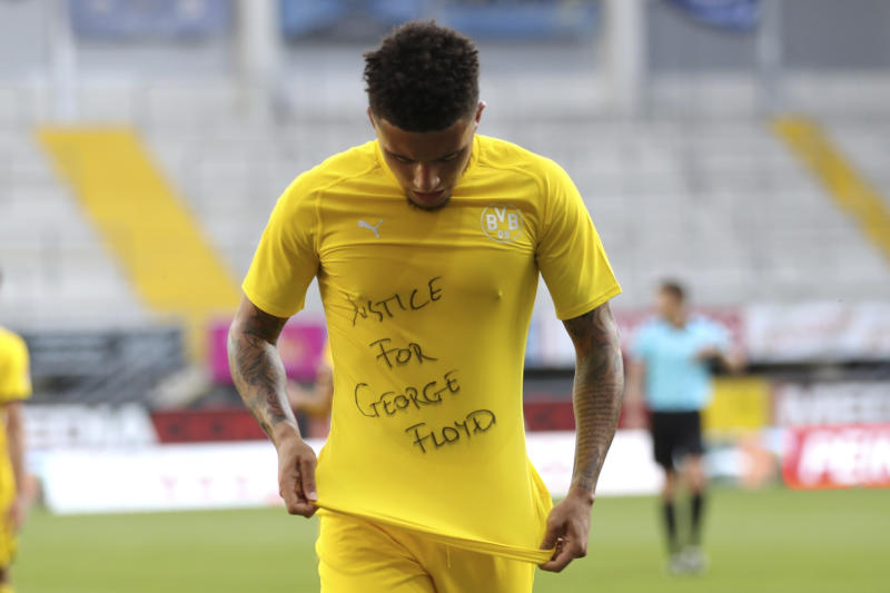 Sancho not booked for Floyd protest, slogans being reviewed, says DFB