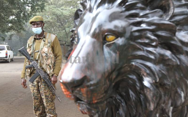 In 2021, CS Najib Balala unveiled two life size...