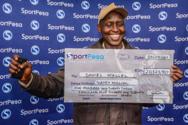 SportPesa unveils jackpot winner
