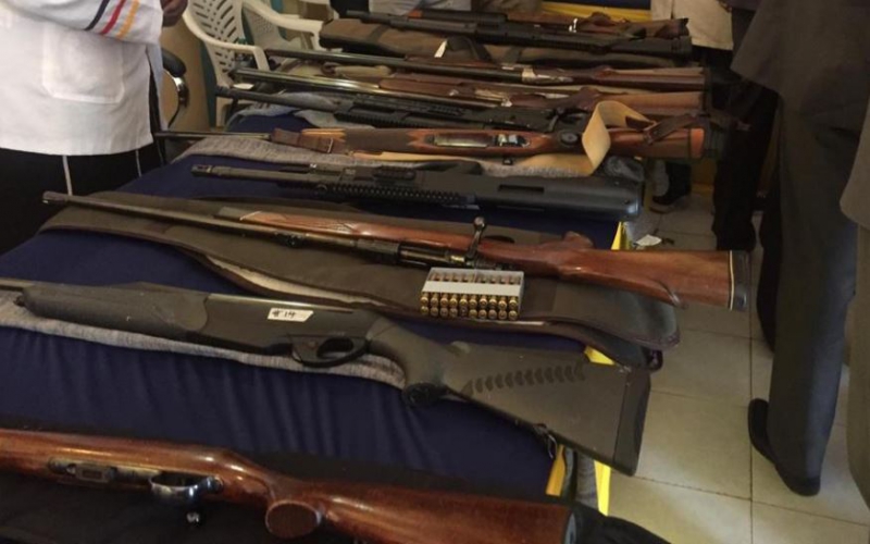 340 firearms, 5000 ammunition rounds seized