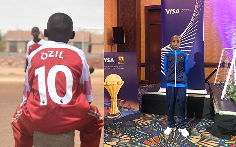 Kenyan boy awarded by Mesut Ozil lands job