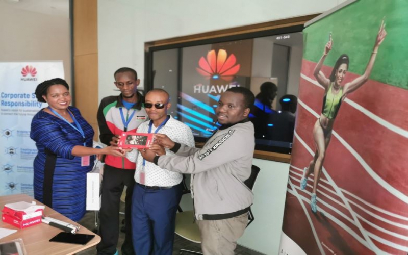 Huawei donates smartphones and tablets to Henry Wanyoike Foundation
