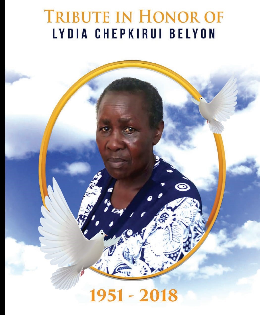 Lydia Chepkirui Belyon: A loving, kind and wonderful woman