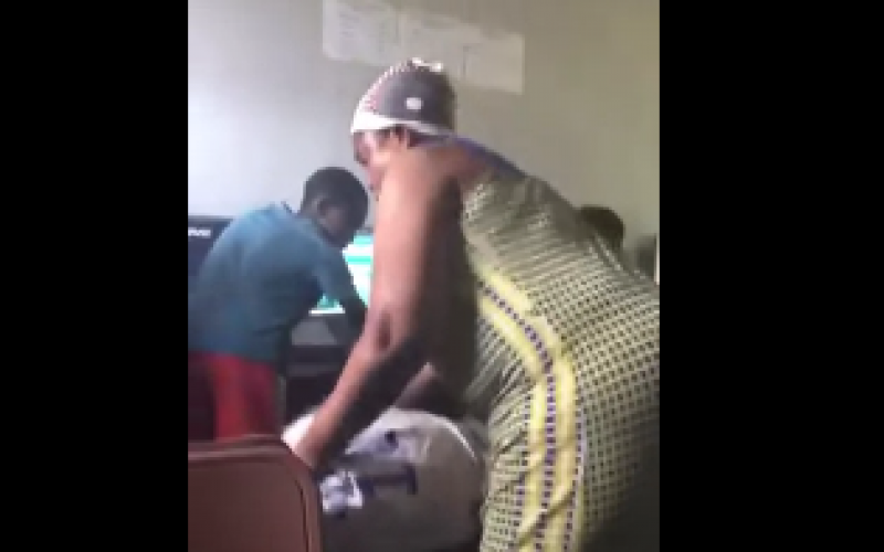 'Mom' beats up 'son' after finding him in betting shop [Photos]