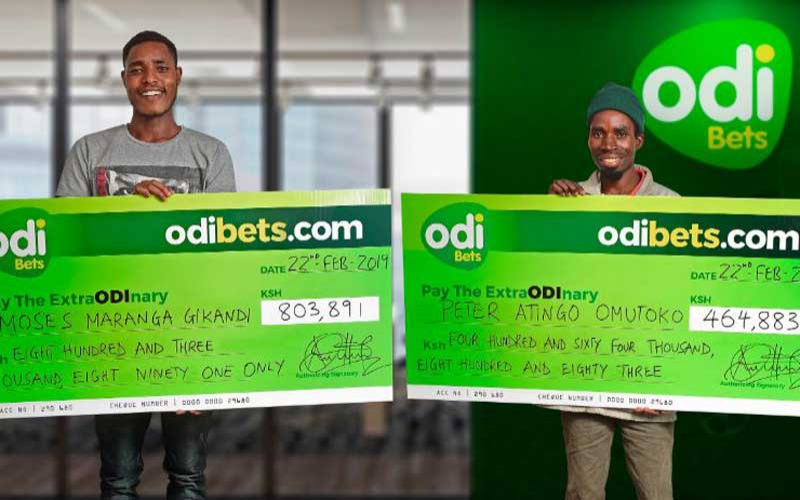 Two lucky Kenyans win big with OdiBets