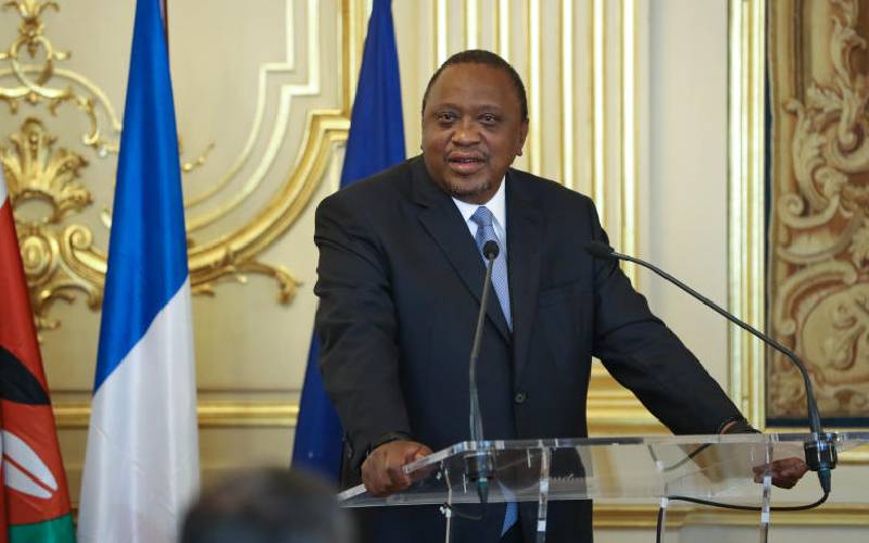 Uhuru returns after his six-day tour to France, Egypt