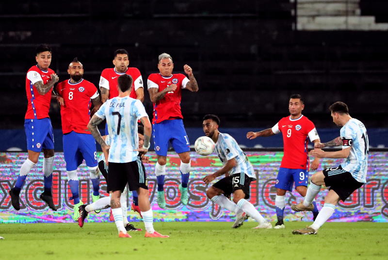 Copa America: Messi free kick not enough as Argentina held to draw by Chile : The standard Sports