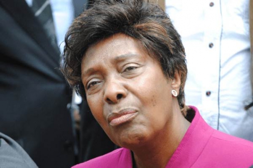 Former Governor Charity Ngilu weeps as she testifies in friend's murder case. Photo: The Standard