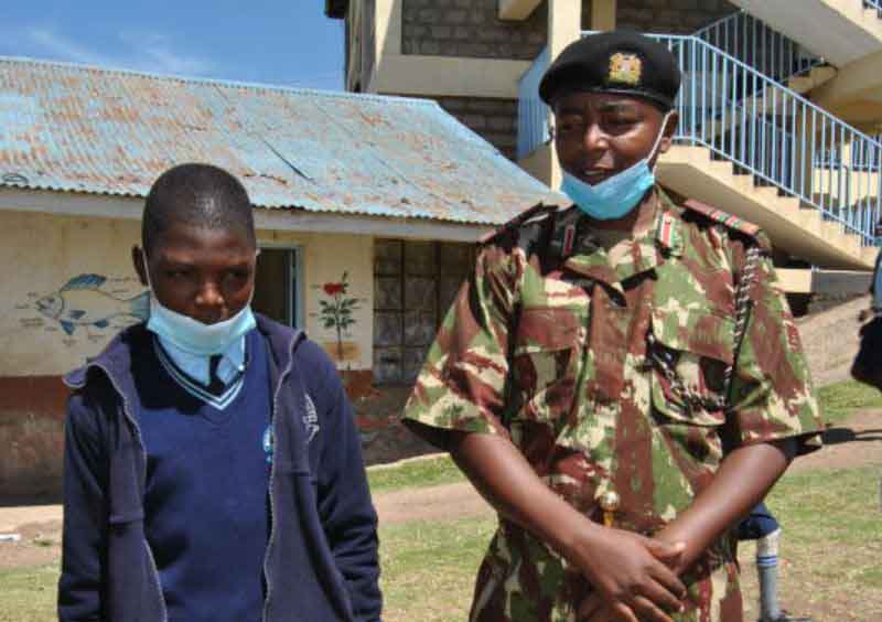Boy who confronted Natembeya in 2019 roots for peace, in school