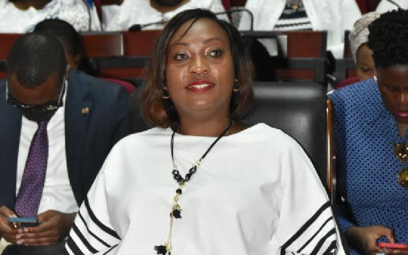 Nairobi Governor Anne Kananu attending a previous function [The Standard]
