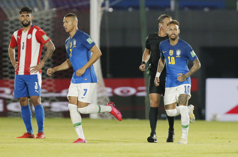 Brazil score early and late to defeat Paraguay 2-0 : The standard Sports