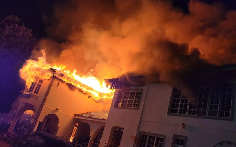  Mutahi Ngunyi’s Runda home gutted in midnight fire