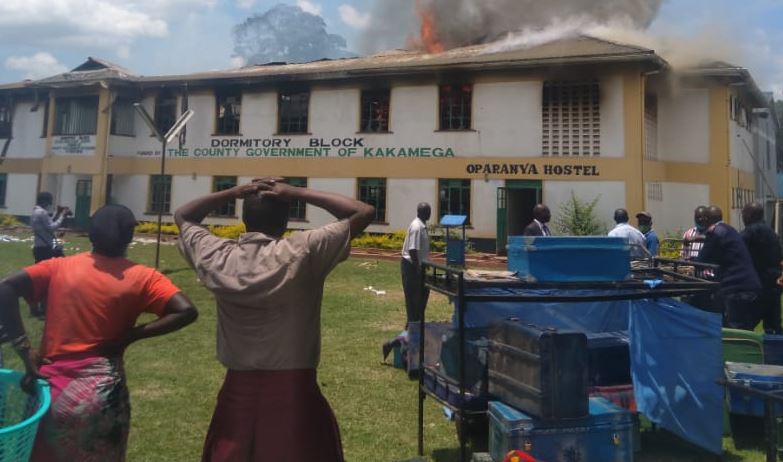 Fire razes dormitory at Musingu Boys