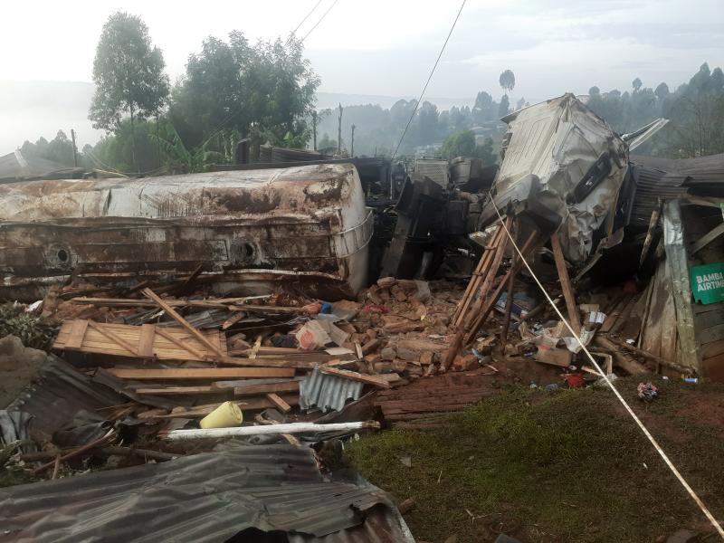 Update: How fuel tanker crashed into coffin shop, killing attendant