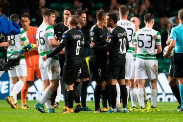 Furious Neymar snobs Celtic’s Anthony handshake after PSG’s 5-0 win after tough treatment
