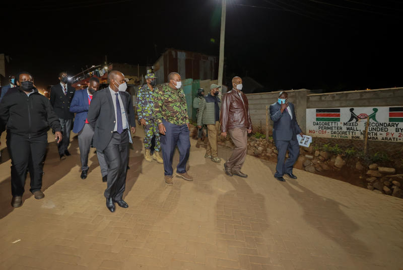 Covid-19 rules force Uhuru to commission city projects under the cover of  darkness