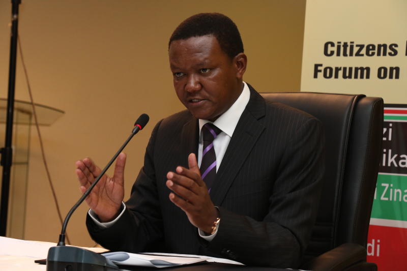 Mutua advocates change in governance system to fight ...