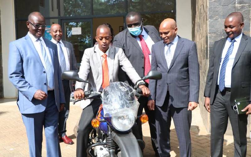 Kiraitu Murungi gives barber motorcyle for his bid to unseat local MP