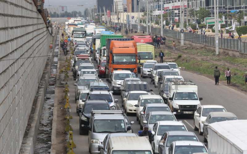 Frustrating morning for motorists on Mombasa Road
