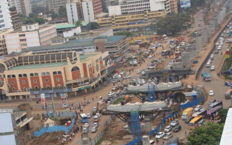 Aerial view of Nairobi Expressway