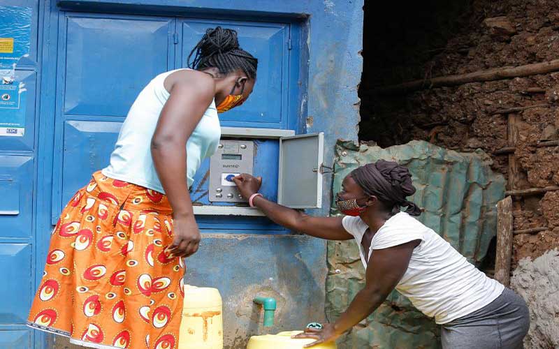 Nairobi’s thirsty slums enjoy free water for the first time